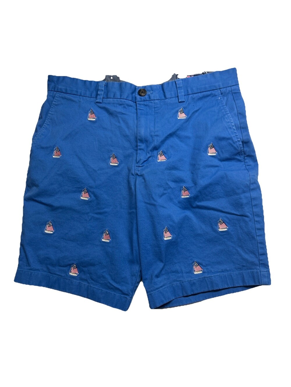 Vineyard Vines Breaker Shorts Mens 32 Blue Flag 4th July
